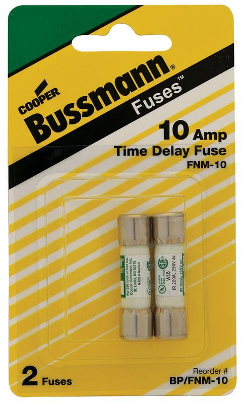 Bussmann 10 amps Midget Fuse 2 pk - Total Qty: 1; Each Pack Qty: 2; Total Items Rec: 2