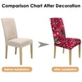 thumbnail image 7 of Set of 4 Vintage Paisley and Bohemian Dining Chair Covers Featuring Colorful Floral Ethnic Retro Decorative Pattern Washable Polyester Stretch Slipcovers Removable Protector for Elegant Home, 7 of 7