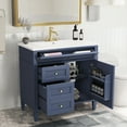 thumbnail image 2 of Fulvari 36" Wooden Bathroom Vanity With Top Sink, 2 Drawers & 1 Tip-out Drawer, 2 of 7