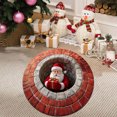 thumbnail image 4 of BKER 31.5 Inch 3D Visual Rug Santa Up Design Festive Slip Doormat For Xmas Indoor Outdoor Use Perfect For Front Door Bathroom Kitchen Holiday Season Carpet With Fille Santa, 4 of 5