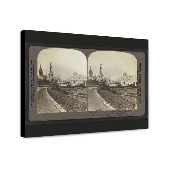 Canvas Print: A Flower Fringed Path Near The West Cascades, World's Fair, St