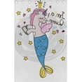 thumbnail image 2 of Coolnut Fairy Unicorn Thermal Insulated Blackout Grommet Printed Window Curtain - 84x55 in - 100% Polyester 2 Panels, Symmetry, 2 of 5