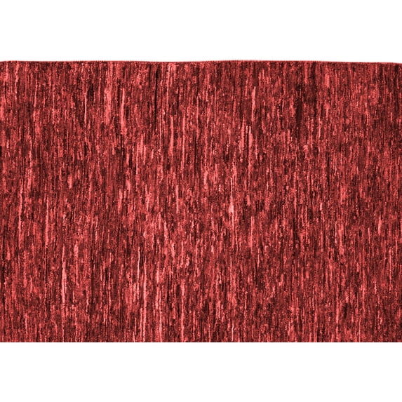 Ahgly Company Indoor Rectangle Abstract Red Modern Area Rugs, 3' x 5'