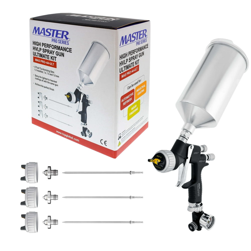 Master Pro 44 Series High Performance HVLP Spray Gun Ultimate Kit with