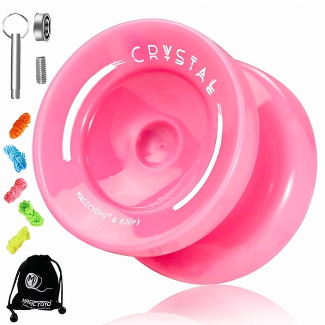K2 CRYSTAL Yoyo, Yo-Yo Réactif à Double Usage pour Débutant, Roulement de Remplacement Non Réactif pour Avancé