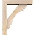 thumbnail image 3 of Ekena Millwork 5 1/2"W x 24"D x 28"H Olympic Block Smooth Bracket w/ Offset Brace, Douglas Fir, 3 of 25