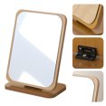 thumbnail image 3 of Single-side Desktop Vanity Makeup Mirror Wooden Foldable Household Makeup Mirror, 3 of 7