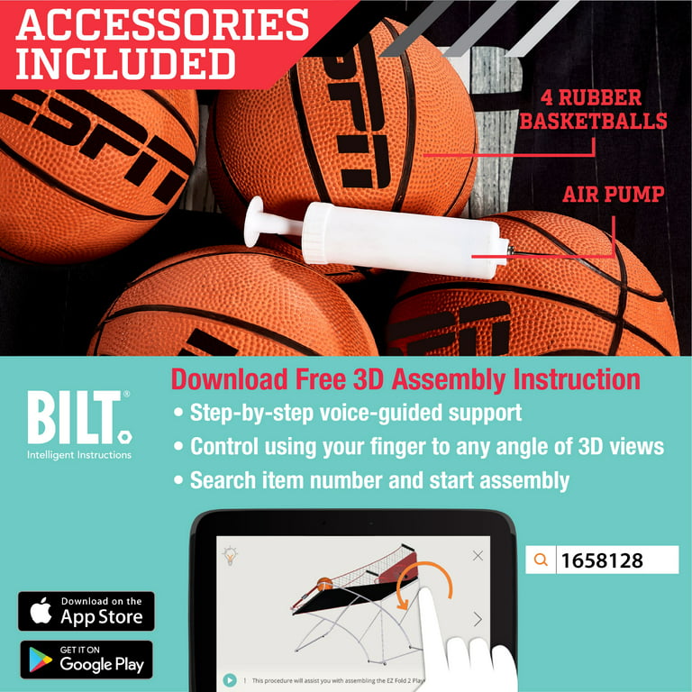 ESPN 2 Player Basketball Game - Black for sale online