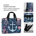 thumbnail image 4 of FORMRS 16" Laptop Bag Carrying Sleeve Case with Handle Travel Shoulder Briefcase, Light Blue Anchor, 4 of 8