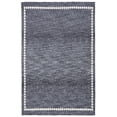 thumbnail image 2 of Safavieh Easy Care Emmet Bordered Polyester Machine Washable Area Rug, Gray/Ivory, 5' x 8', 2 of 12
