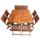 thumbnail image 4 of Comedor Plegable Cuadrado De Madera Sólida, 8 personas - Rústico Tratable NATIVO MUEBLES JARDIN, 4 of 5