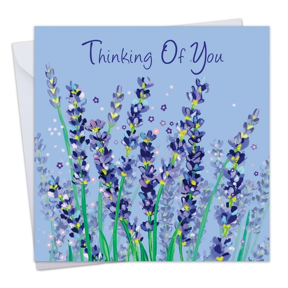 Twizler Thinking Of You Card - Lavender Floral - Sorry For Your Loss Card - Sympathy