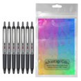 thumbnail image 4 of Advantage Gifts Precise V5 RT Retractable Rolling Ball Pens, Extra Fine Point (.5mm), Black Ink, 7-pk; Premium Comfort Grip, Bundle with Plastic Reusable Pouch, 4 of 4