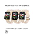thumbnail image 5 of Luxtrada compatible for Apple Watch 42mm 44mm replacement bands Women Glitter Iwatch Series8/7/6/5/4/3/2/1 Apple Watch SE Silicone Strap "Gold", 5 of 11