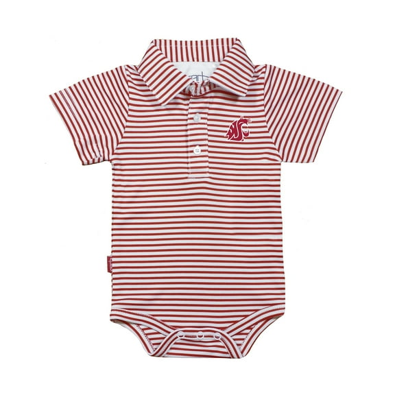 Infant Garb Crimson/White Washington State Cougars Carson Polo Bodysuit