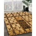 thumbnail image 2 of Ahgly Company Indoor Round Patterned Saddle Brown Area Rugs, 5' Round, 2 of 6