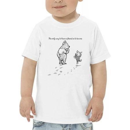 

Pooh Bear Being A Friend T-Shirt Toddler -Smartprints Designs 3 Toddler