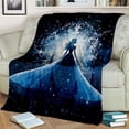 thumbnail image 2 of Girls In The Ice World Pattern Print Flannel Throw Blanket, 2 of 8