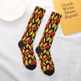 thumbnail image 5 of Balery Autumn With Leaves Printed Novelty Socks Men's Women's Crew Socks Sports Socks Knee High Socks Cotton Socks Quirky and Cool Socks, 5 of 9