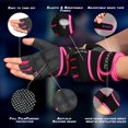 thumbnail image 2 of Guantes de entrenamiento RYMNT con soporte para la muñeca, color rosa, talla M, 2 of 8