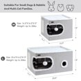 thumbnail image 2 of Cama para gatos Garnpet Cube House para interiores con bloc de notas, color gris, 2 of 5