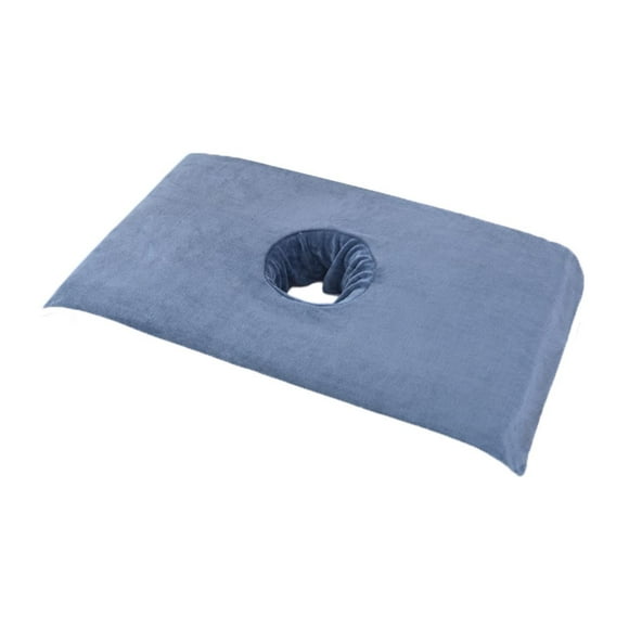 BELOVING Massage Table Towel Lying Down Fleece SPA Bed Head Curtain Pad for SPA Salon blue