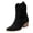 Black, variant on Rokment Women's Wide Calf Cowboy Boots Slouchy Solid Pointed Toe Chunky Block Heels Wide-Calf Western Cowgirl Riding Dress Boots Fall Winter