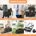 thumbnail image 7 of LitaiL Cat Carrier for 2 Cats, 2-in-1 Double Pet Carrier with 2 Litter Boxes, Portable Soft Sided Dog Carrier for Traveling, Black, 7 of 7