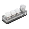 thumbnail image 2 of Clavier de Jeu, Mini Clavier de Raccourci Portable 3 Touches RGB Rétro-Éclairage Blanc Multifonctionnel pour le Contrôle Industriel, 2 of 8
