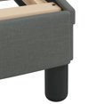 thumbnail image 5 of vidaXL Bed Frame with Headboard Dark Grey 193x203 cm Fabric, 5 of 5