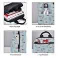 thumbnail image 4 of Naloa Dachshund Dog Print Lightweight DayBackpack Suitable for school, work, shopping, travel, etc., 4 of 5