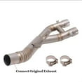 thumbnail image 3 of Motorcycle Exhaust System Modify Middle Pipe Connect Original Muffler Slip On For Yamaha YZF-R1 R1 R1M MT10 2015-2024, 3 of 12