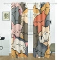 thumbnail image 2 of Sleep Of Cats Black Out Curtains 84 Inch Length Curtains for Sliding Glass Doors Bedroom Living Room 2 Pack, 2 of 6