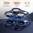 thumbnail image 6 of 2Pcs Tempered Glass Camera Lens Protector Cover for iPhone 15 Pro Max 14 Plus 13 Mini 15Pro 14Pro 13Pro Protection Blue Titanium (Gold,For iPhone 15Pro Max), 6 of 7