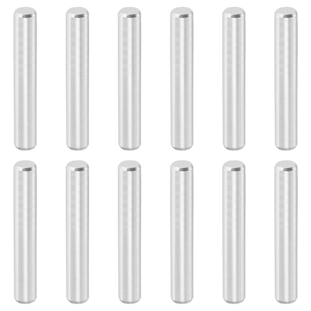 12 Pcs 5 x 45 mm 316 Stainless Steel Dowel Pins Cylindrical Shelf Support Peg Pin Silver Tone