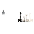 thumbnail image 1 of Estatua de mono, jirafa, estatua de Buda, alce, ciervo, escultura de cerámica, material de arenisca, adecuada para el hogar, sala de estar, escritorio, 1 of 8