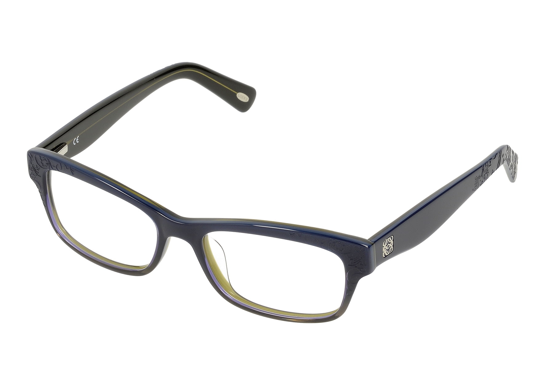 EYEGLASSES FRAME LOEWE GRAY / BLUE FADING TO AZURE WOMEN VLW871520W60