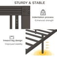 thumbnail image 4 of XL Bed Frame 18 Inch Tall Metal Steel Slats with Heavy Duty Support for Mattress, No Box Spring Needed,Noise-Free,Easy Assembly, 4 of 6