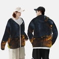 thumbnail image 4 of Balery Glowing Snake Dark Forest Sudadera ligera de manga larga con capucha y protección solar UPF 50+ para hombre y mujer, ideal para pesca y running-Medium, 4 of 7