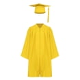 thumbnail image 1 of renvena Robe de Collation des Grades pour Enfants avec Pompon Uniforme Scolaire Jaune 36, 1 of 6