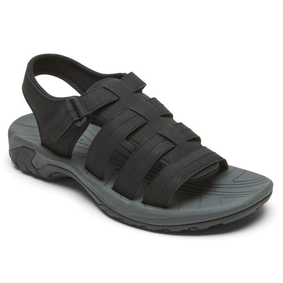 Rockport Mens Byron Fisherman Sandal, Adult, Black, 11 M US