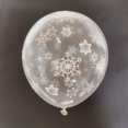 thumbnail image 1 of Globo de látex transparente de 12 pulgadas con forma de copo de nieve, globo relleno de confeti de papel y lentejuelas, 1 of 4