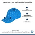 thumbnail image 4 of CTM  Alter Ego Tropical Golf Baseball Cap (Men), 4 of 4