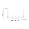 thumbnail image 6 of Fmxomd Over The Door Hooks, Door Hanger Hooks for Hanging, Over The Doors Towel Racks for Bathroom, Coat Rack Dorm Essentials (1Pack, White), 6 of 7