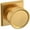 Lifetime Satin Brass, variant on Baldwin K008044IDM K008 Hollywood Hills Non-Turning One-Sided Dummy Door Knob - Brass