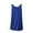 Blue, variant on Women Pleated Nightgowns, 100% Cotton Soft Sleeveless Comfy Ladies Nightdress, Casual Loose Comfy Pajama
