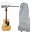 thumbnail image 4 of Guitar Dust Cover, Waterproof Oxford Cloth Large Size Foldable Bag 210D Silver Coated Material Black Drawstring Scratch Dust Protection Guitar Bag for Acoustic Electric Guitar, 4 of 7