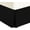 Black, variant on Sheetsnthings Solid 300 Thread Count, 100% Cotton Queen Pleated Tailored with 15-Inch Drop and Split Corners Bed Skirt, Taupe