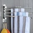thumbnail image 2 of Towel Rack For Bathroom & Kitchen, Space Saving Wall Mounted Design, Rustproof Sus304 Stainless Steel With Unique 180 Degree Rotation, Easy Install For High Quality Material And Widely Application, 2 of 6