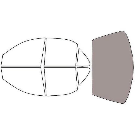 Rvinyl Window Tint Kit Compatible with Pontiac Sunfire 1995-2000 (Sedan) - Rear Windshield Precut